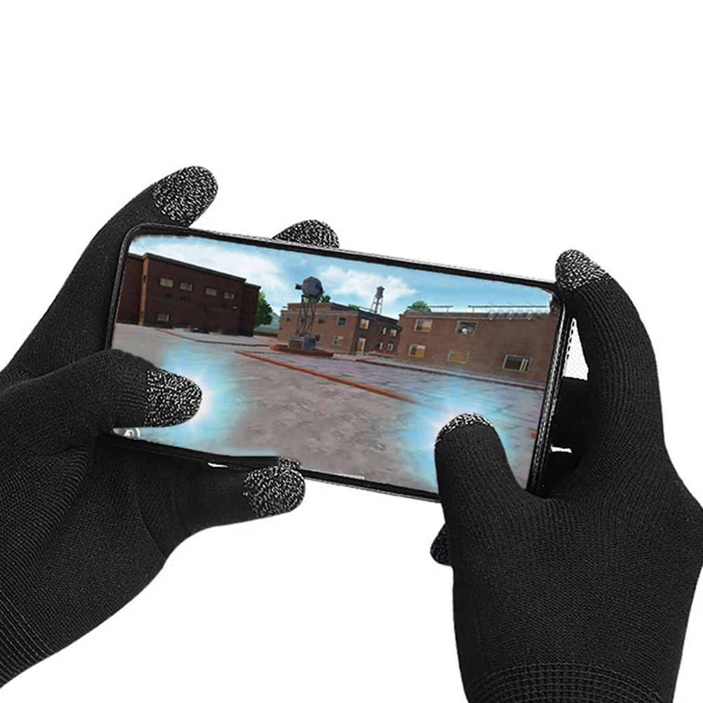 2Pairs قفازات لمس شتاء دافئ بسط قفازات شاشة لمس للرجال النساء المضادة للانزلاق تجريب الألعاب القيادة استخدام السلامة