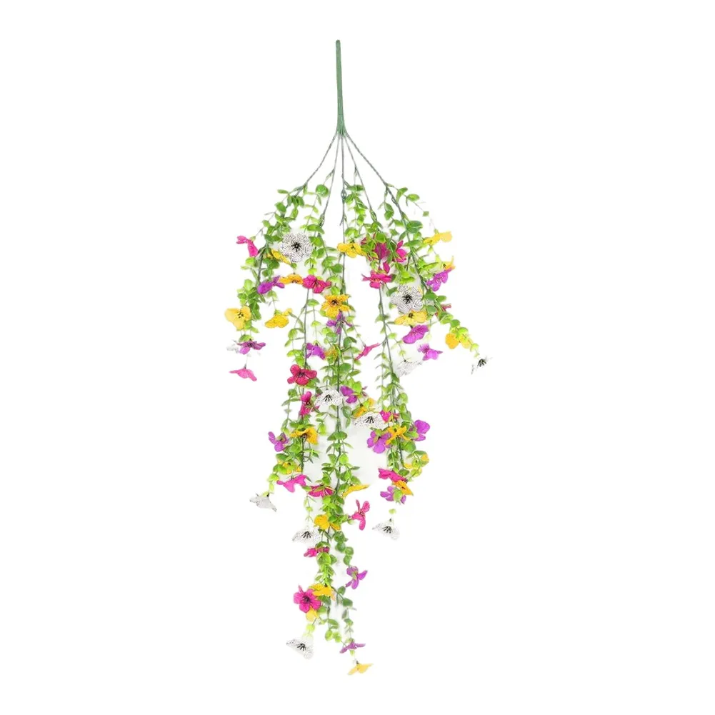 Synthetic Hanging Eucalyptus Garland with Realistic Foliage for Wedding Ceremony Home Office Wall Shelf Mantel Use