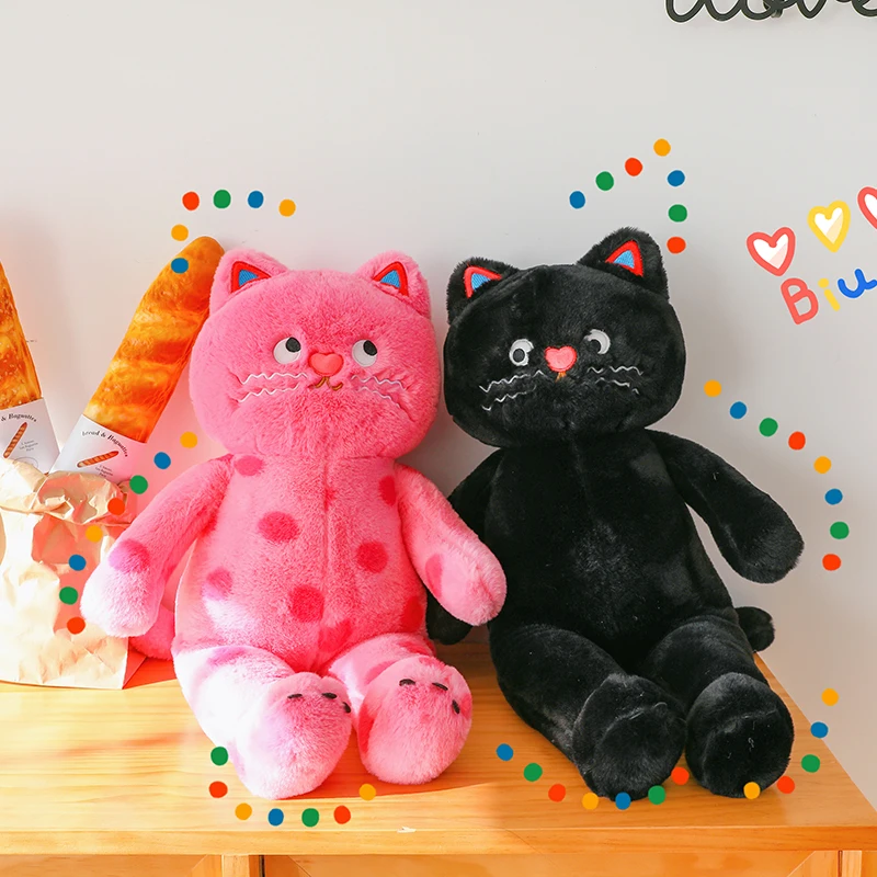 

Симпатичная игрушка кошка в горошек, подушка для сна, игрушка кошка, плюшевая игрушка, подарок на день рождения, Рождество для девочки