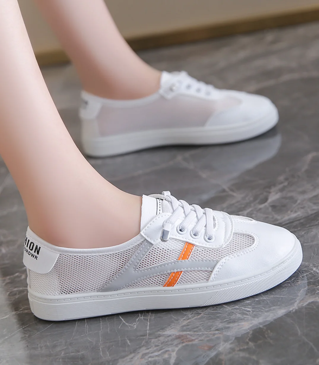 2024 new arrival women fashion high quality white shoes summer shoes