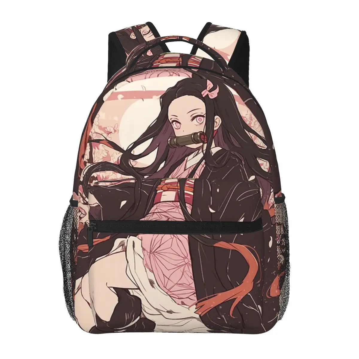 

Nezuko Kimono Demon Slayer Kimetsu No Yaiba Anime Backpacks Boys Girls Bookbag Students School Bags Travel Rucksack Shoulder Bag