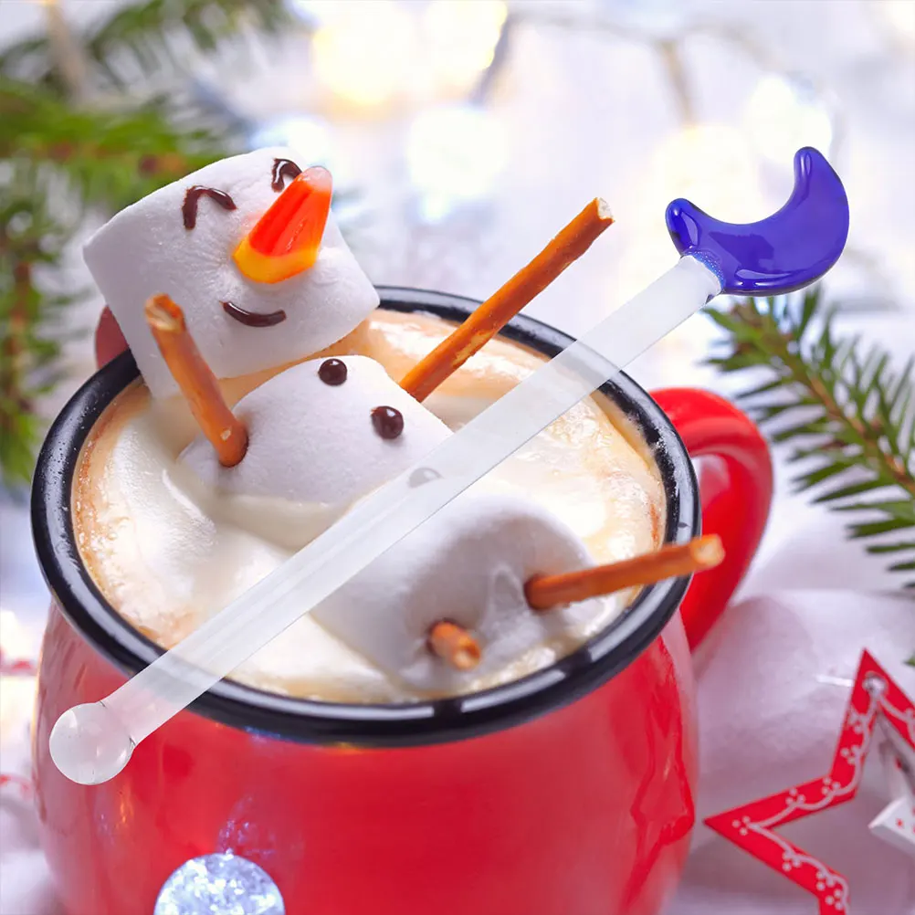 

3Pcs Glass Stirrers Reusable for Coffee Cocktails Juices Ideal for Parties Weddings Wine Swizzle Sticks Coffee Stirrers