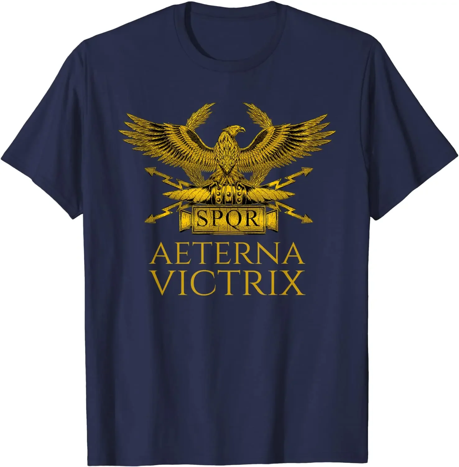 Short Sleeve Casual 100% Cotton O-Neck Summer Tees Ancient Rome  Aeterna Victrix Roman Legionary Eagle SPQR T-Shirt heavyweight