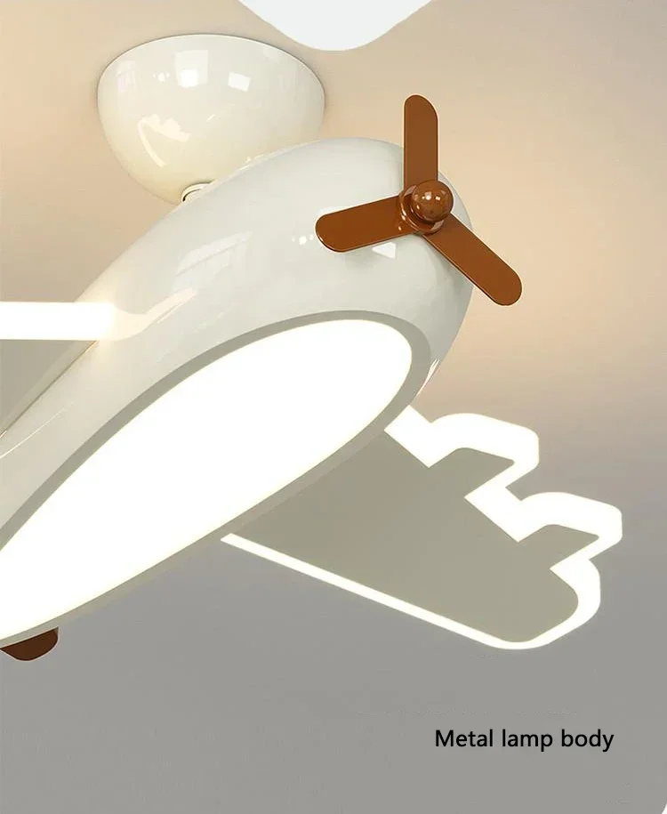 Flugzeug Deckenleuchte Cartoon Kinder Deckenleuchte Kreatives Design Led Weiß Lampe Wohnzimmer Esszimmer Baby Kinderzimmer Zimmer Dekor Lampe – Detail 22