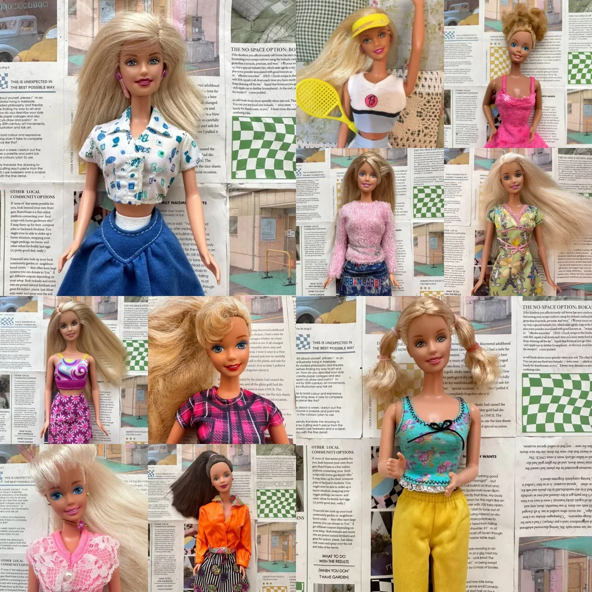 Not Brand New 1/6 Scale Head Body Clothing Set 11-30cm Collectible Model Figurine Good Condition Toys Without Original Box