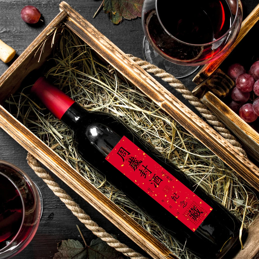 

12Pcs Baby Birthday Commemorative Wine Bottle Stickers Perfect Party Decorations Durable Wine Label Stickers for Kids