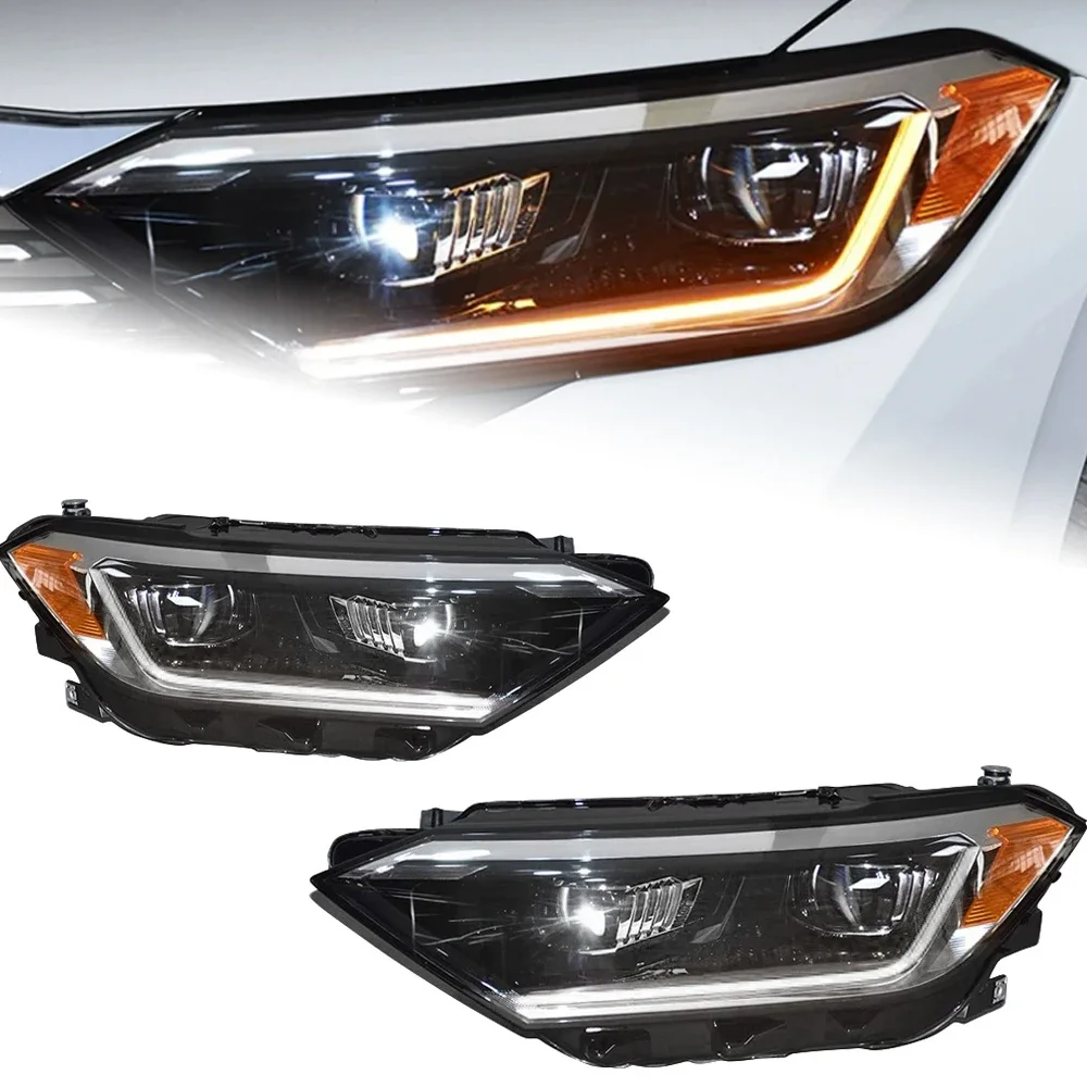 Car LED Headlight for Jetta Sagitar Headlights 2019-2023 Jetta Mk7  Headlamp Assembly Modified Plug Play Lights