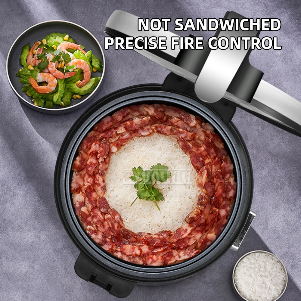 CFXB100 25L หม้อหุงข้าวเชิงพาณิชย์สําหรับโรงอาหารโรงงานความจุขนาดใหญ่เครื่องทําความร้อนรอบทิศทางหม้อหุงข้าวระดับมืออาชีพ