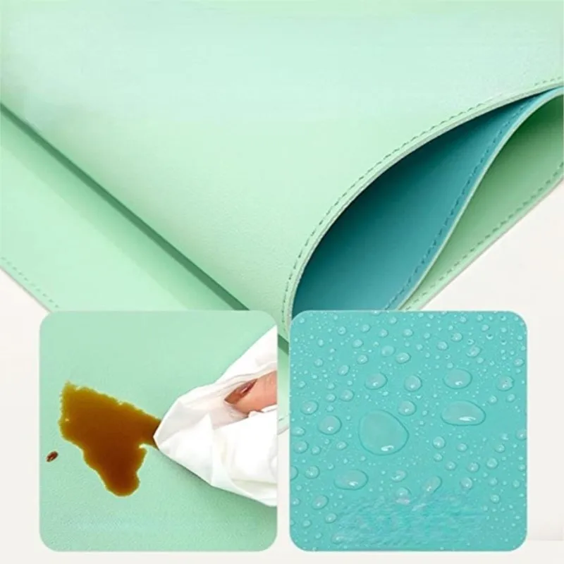 Candy Colors Portable Large Mouse Pad Gamer Waterproof Non-slip PU Leather Suede Desk Mat Computer Mousepad Keyboard Table Mats
