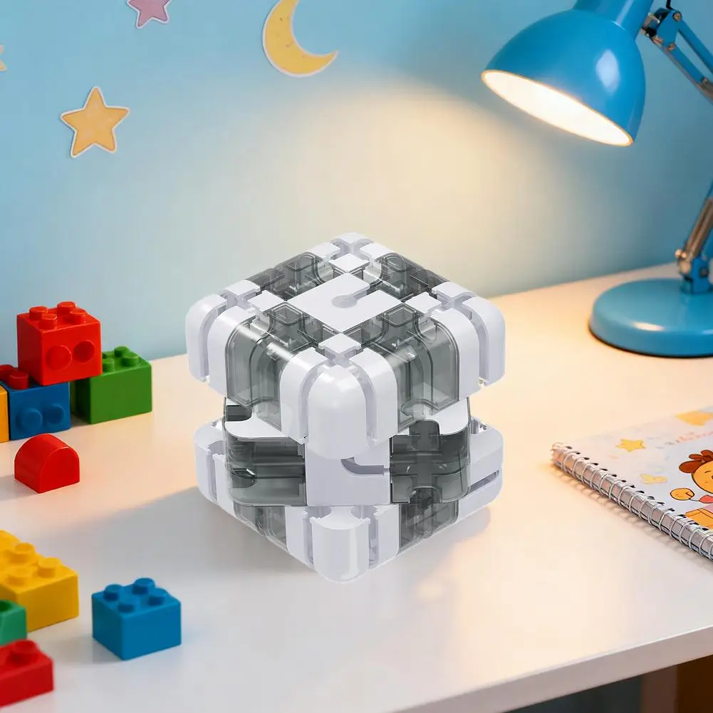 Labirinto 3D Cubo magico Cubo di terzo ordine Apprendimento Educazione Giocattoli creativi logici Puzzle Labirinto Cubo Pensiero Giocattoli Intelligen H4P5