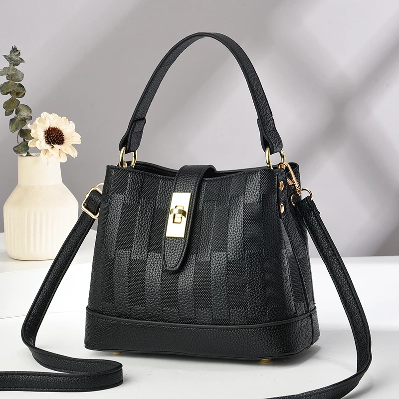 A91960 Shoulder Bag Women's Handbag Crossbody Bag Daily Use PU Leather Medium Size Universal Popularity for Men And Women