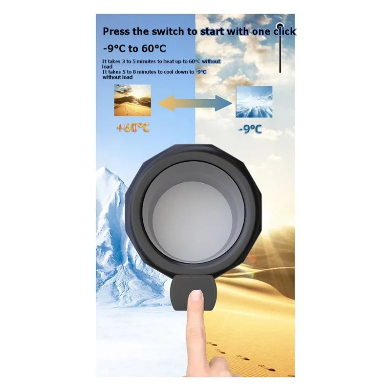 

N26R-Automotive Cup Holder 12V For Car Cup Warmer Cooler, Auto Smart Heating Design For Car