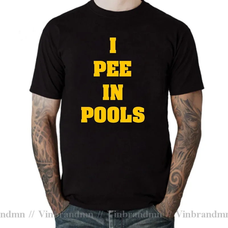 Funny Saying I Pee in the Pool T-Shirt Rude I Pee In Pools T Shirt Novelty Shirt Mens Tee Shirt Chunky TShirt Offensive Clothing