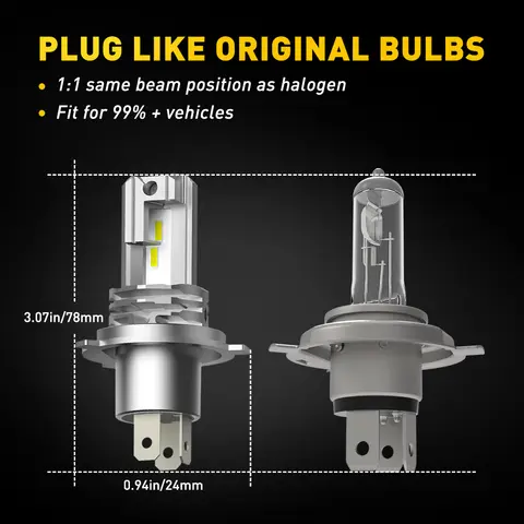 10 best sales 9003 led headlight bulbs - №3