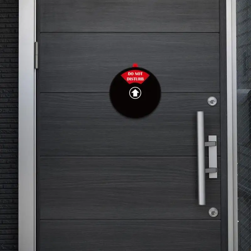 علامة الباب مع تصميم عجلة الغزل لا تزعج ، 5 بوصة ، شماعات الباب ، علامة الخصوصية ، لوحة الباب ، يرجى ضرب #5