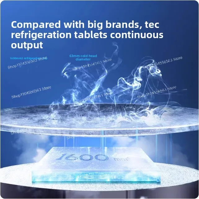 Radiator ponsel berpendingin cairan magnetik 90w berpendingin air