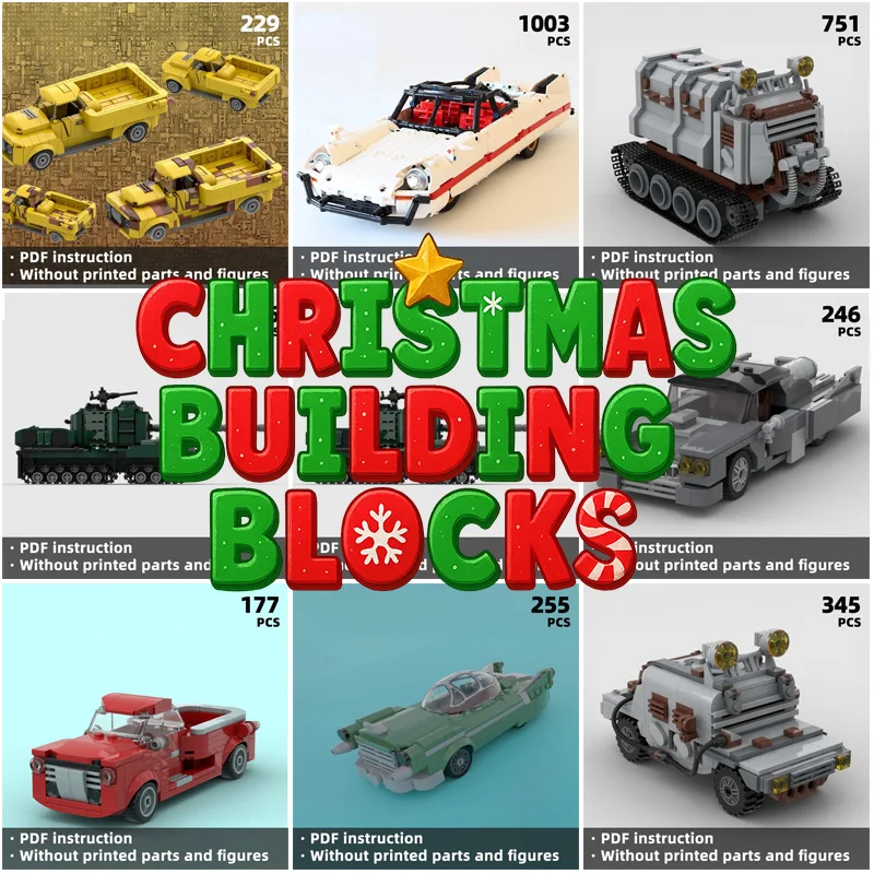 

Фоллоут! Классические строительные кирпичи для автомобильных танков — сложные трансформируемые модели в стиле ретро, распродажа ограниченного времени с супер скидками