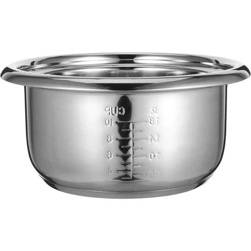 

AC39-Stainless Steel Inner Pot For Rice Cooker:4L Replacement Cooking Pot,Universal Electric Cooker Accessory For Kitchen Use