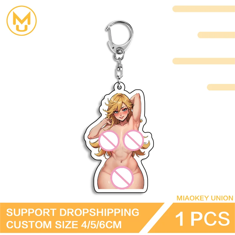 Panty Seductive Double Sided Acrylic Keyring Charming Customizable Versatile Enchanting Fashion Waterproof Bag Charm Accessory
