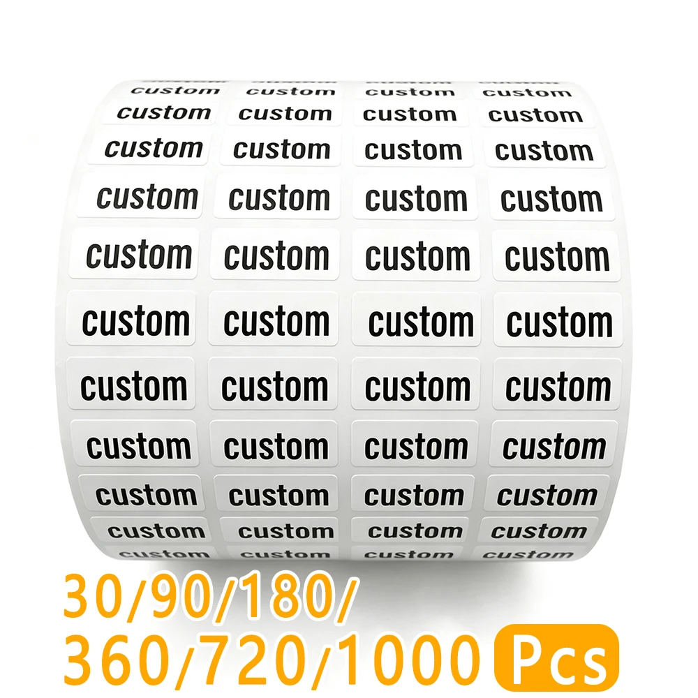 Custom Waterproof Transparent Name Stickers - Personalized Multilingual Labels for Kids School Supplies (Hebrew/English/Spanish)