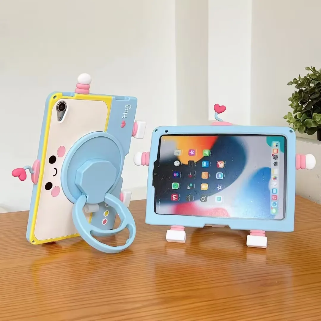 Kids Case for Huawei MatePad 11 11.5 Air 11.5inch 11.5S SE 11" Cute Mechanical Person Cover for Honor Pad X8a 11 inch 2024 X8Pro