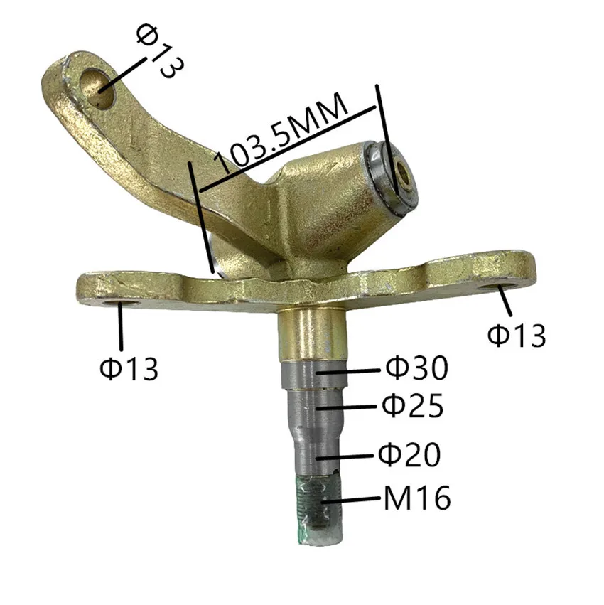 LVTONG Electric Patrol Car Front Steering Knuckle Claw Assembly, Electric Sightseeing Vehicle Steering Shaft Connector (Left and Right Pair)