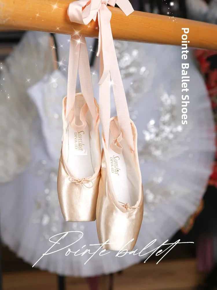 

Sana Profional Ballet Pointe oes Атласная поверхность для начинающих Танцевальная практика Представление Взрослый балет Танцы oes