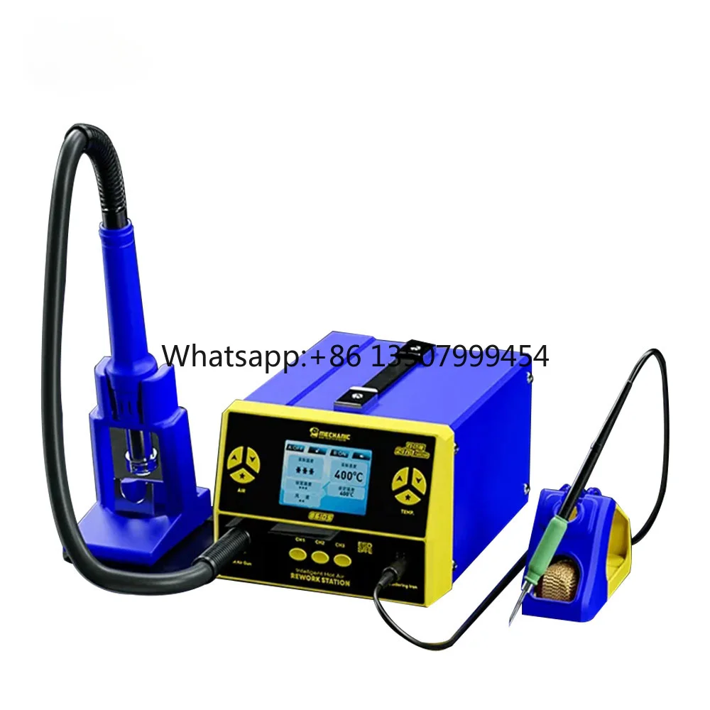 

MECHANIC 861DS 2in1 Dual Welding Station Induction Dormant Wind 1000W Electric Soldering Iron Rework Repair Station Tool