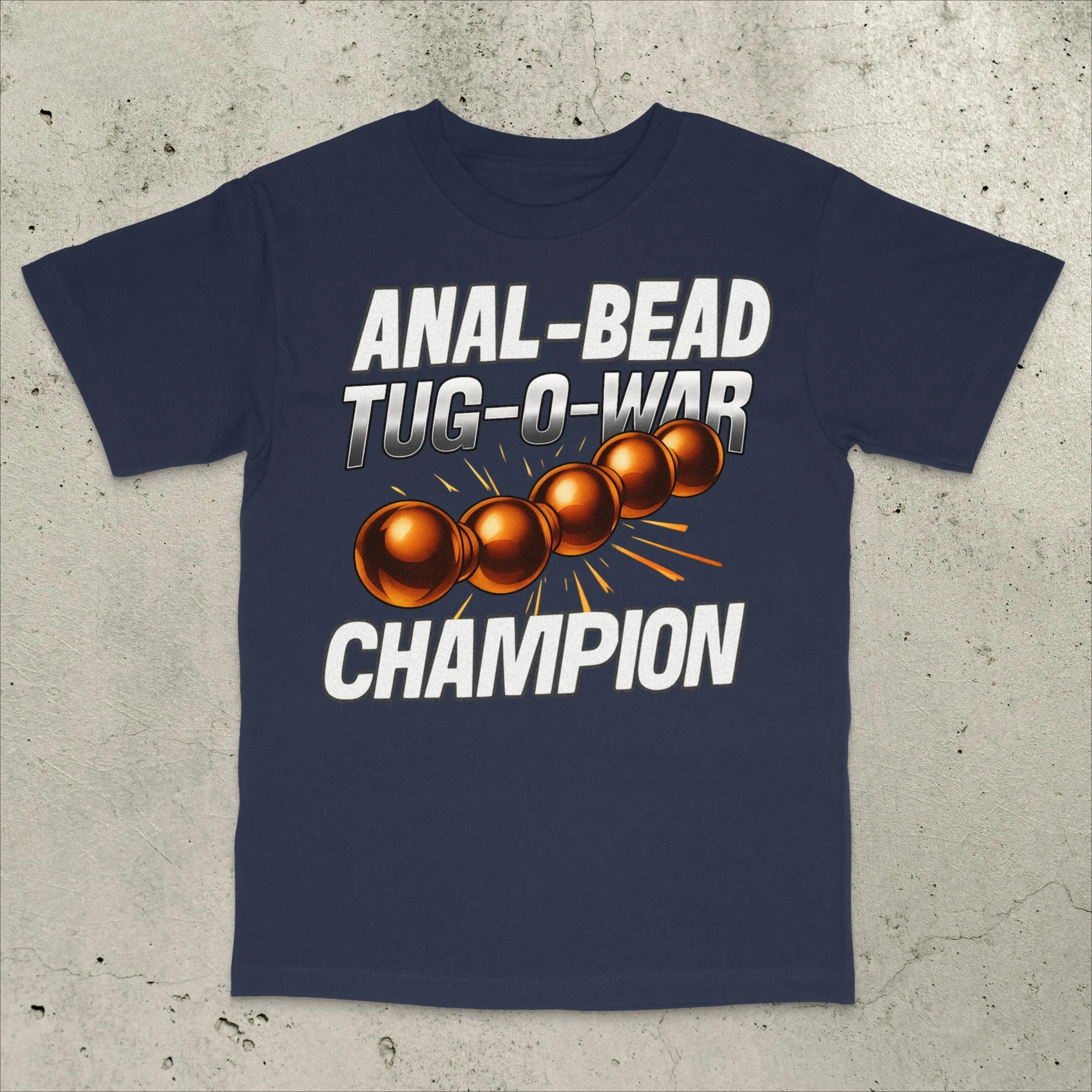 アナルビーズ引き綱ゲームの優勝者 面白いミームTシャツ メンズ＆レディース半袖コットンTシャツ 面白いシャツ 夏トップス メンズ服