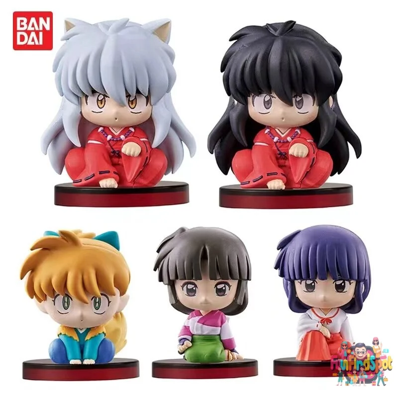 

Bandai Inuyasha Q Version Sitting Figure Gashapon Capsule Anime Collectible Model Desktop Ornament For Anime Enthusiasts Decor