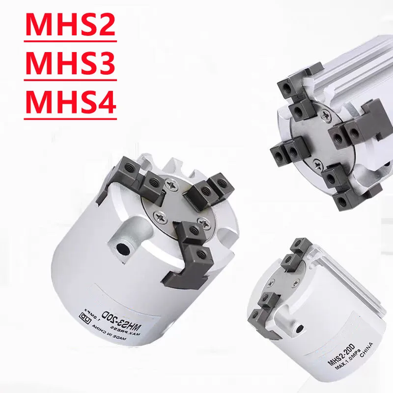 

MHS2/MHS3/MHS4 Series SMC Type Parallel Type Pneumatic Gripper MHS 16D 20D 25D 32D 40D 63D 80D Two-jaw Three-jaw Air Gripper