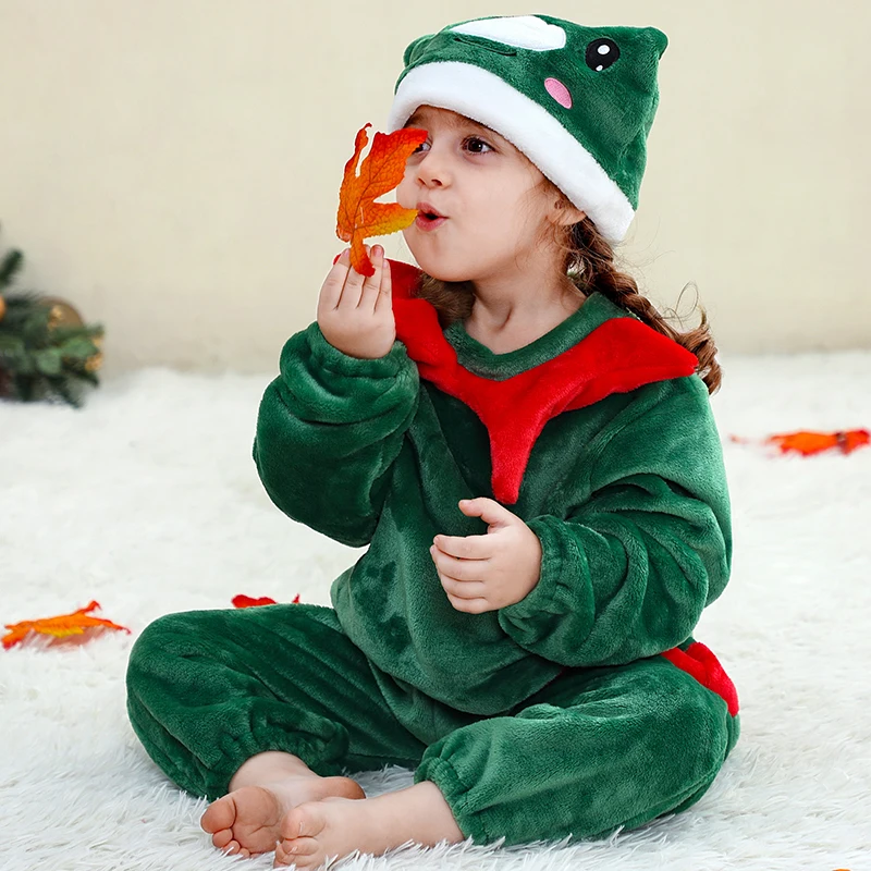 MICHLEY Karneval Baby Strampler Flanell Cosplay Kleinkind Säugling Kleidung Overall Bodysuits Jumpsuit Kostüm für Mädchen Jungen – Detail 6