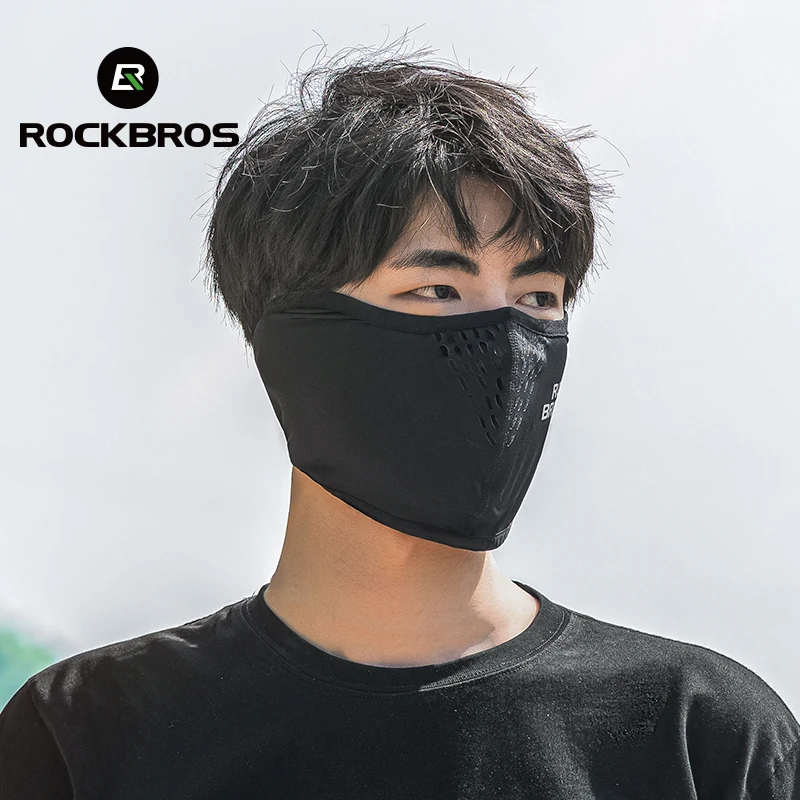 ROCKBROS Summer Bicycle Mask Breathable Cooling Absorbing Sweat Bicycle Balaclava Motorcycle Mask Quick-Drying Cycling Scarf