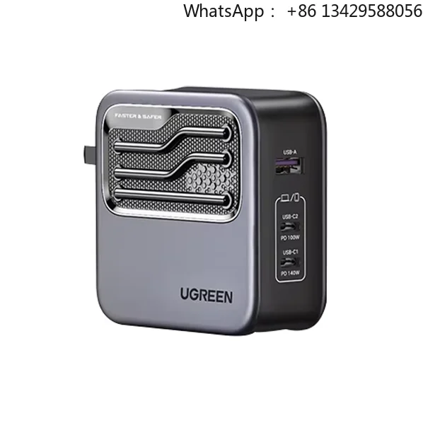 UGREEN 140W Fast Charging USB C Phone Charger 3 Port Foldable GaN Fast Charge Wall Charger Power Adapter for Laptop iPhone
