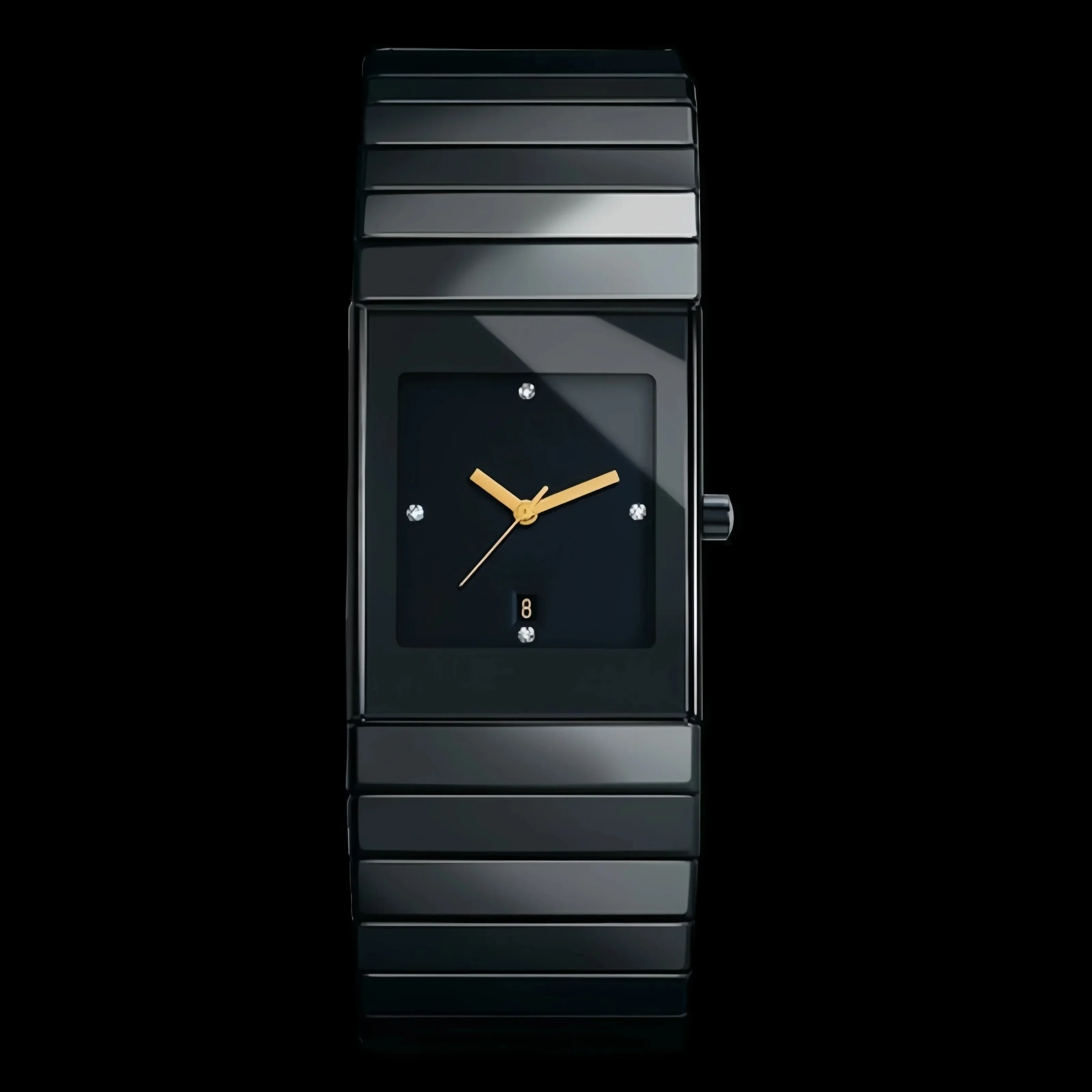 

Brand men's watch, quartz women's watch, fashionable and versatile small black steel couple watch