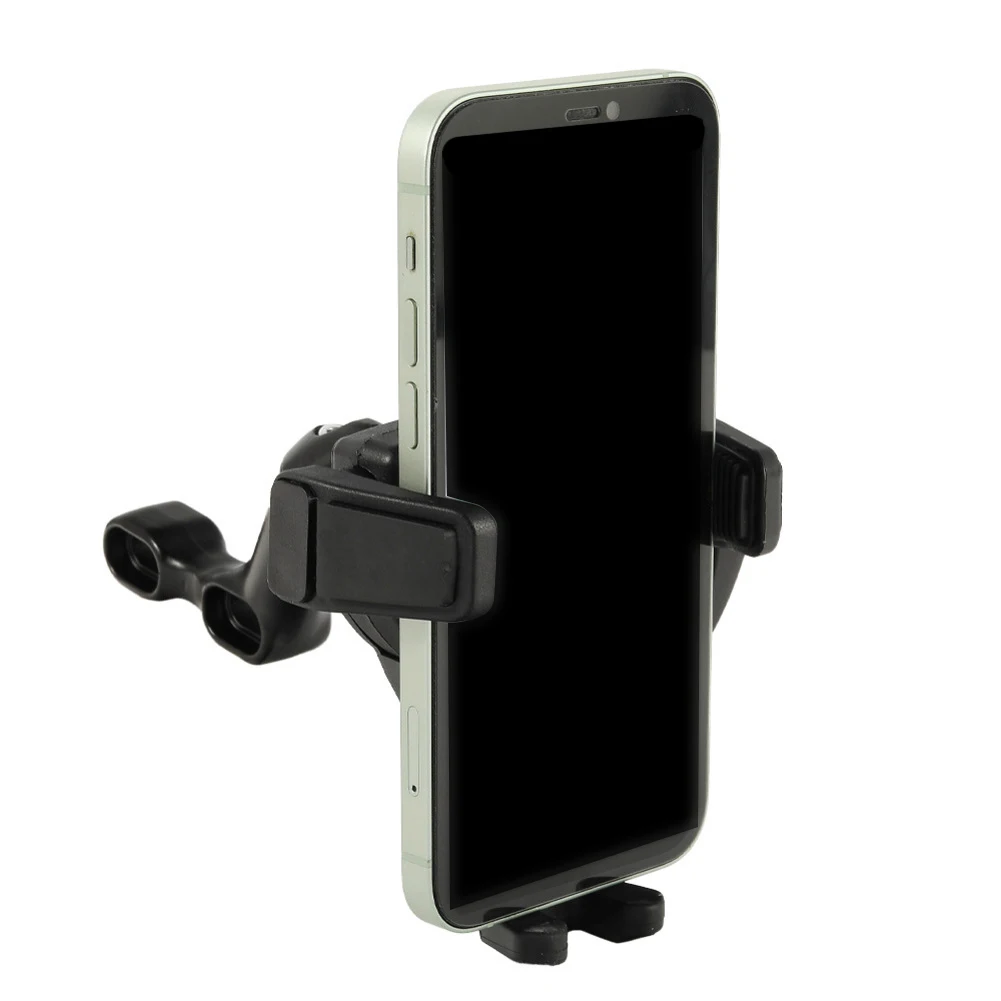 ملاحة السيارة، حامل هاتف ملاحة سوداء، تعديل زاوية، سهل التركيب، قبضة ميكانيكية، تصميم أنيق