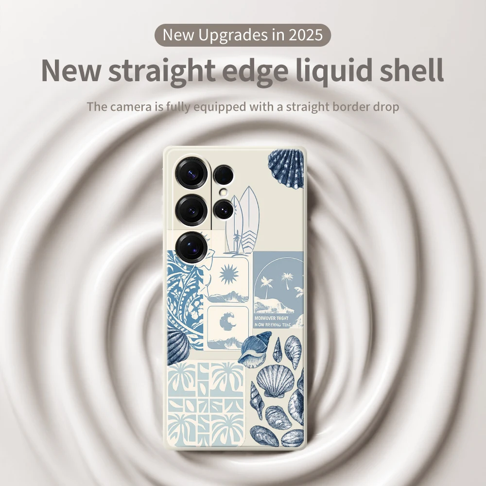 Capa de telefone móvel estilo praia para samsung galaxy a56 a32 a23 a22 5g a32 a23 4g a55 a54 a53 a52 a51 a35 a34 a31 a25 capa macia