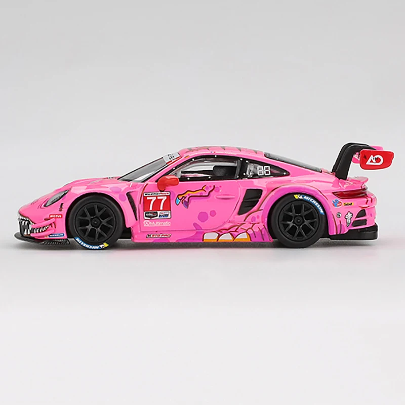 MINIGT 1/64 911 GT3 R #77 AO Racing 2024 IMSA ROAD MGT1052-CH Alloy Diecast Car Model Boys Toy Gift Decorations