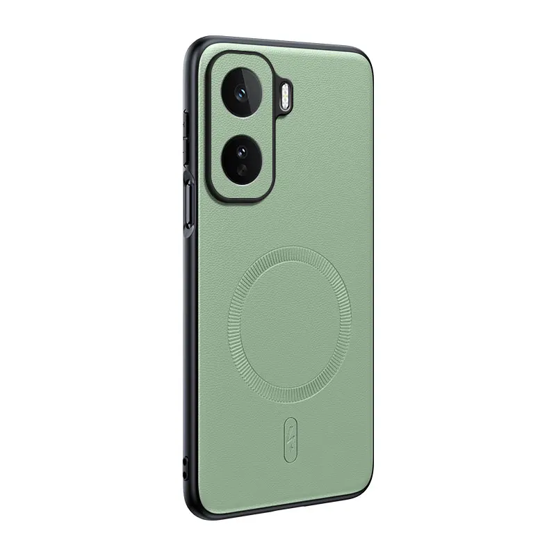 Für Vivo IQOO Neo 11: Magnetische Schutzhülle aus Leder, Anti-Fingerabdruck, rutschfest, aus PC+TPU. – Detail 3