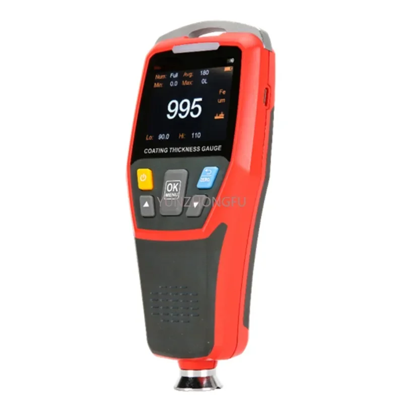 Coating Thickness Gauges Aluminum&Iron Matrix Measure Continuous or Single Measurement Width Measuring Instruments