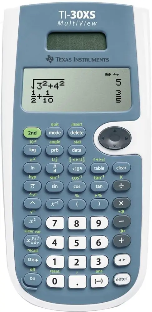 

TI-30XS MultiView Scientific Calculator, 2 Pack (TI-30XS)