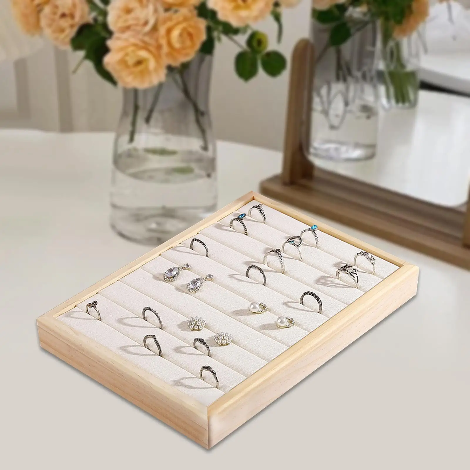 

Jewelry Organizer Jewelry Storage Case, Necklaces Pendants Stackable Jewelry Tray for Store, Showcase, Counter, Dresser, Home