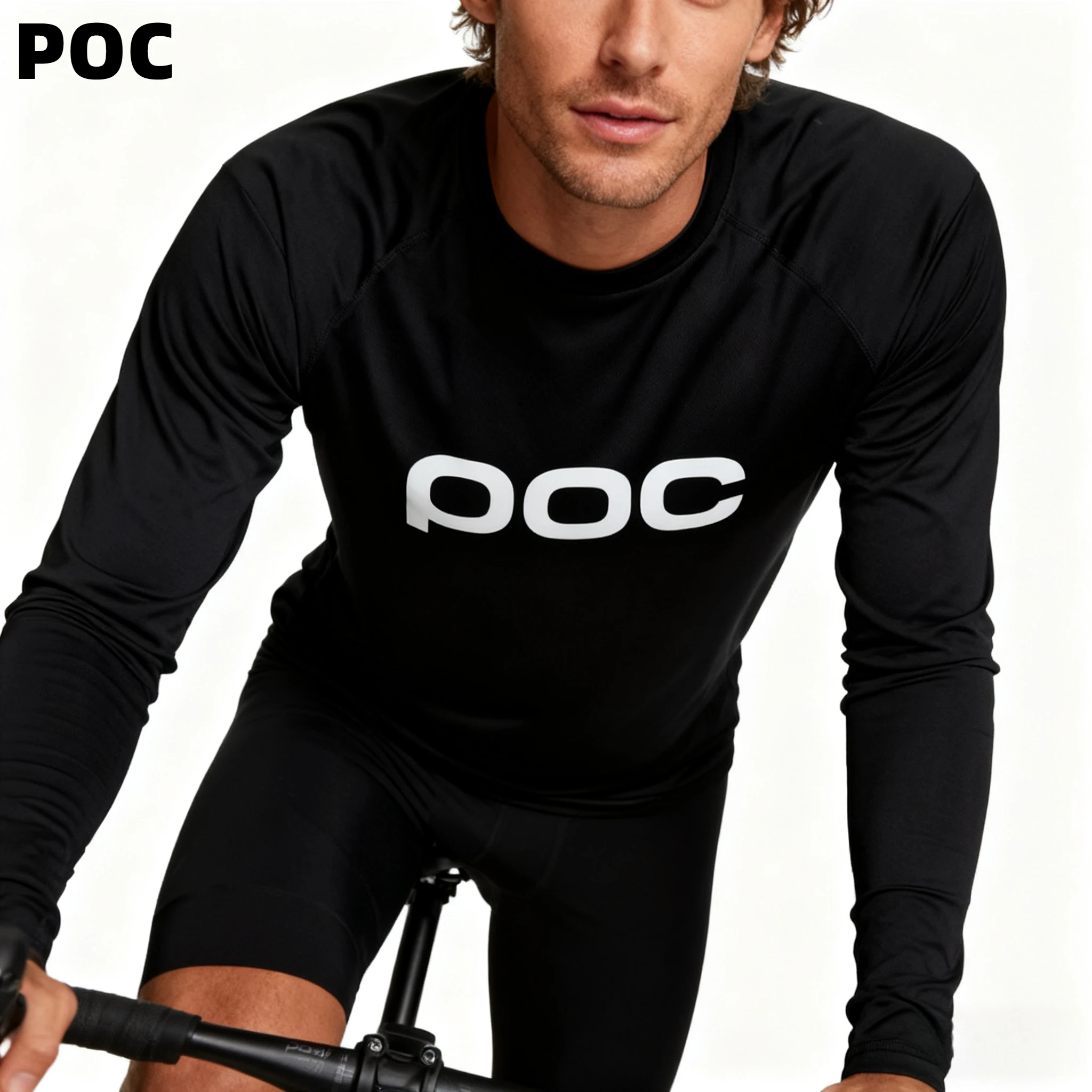 

POC Long-sleeved sportswear DH Cycling Clothing Motorcycle T-Shirt Marathon running quick-drying sweat-absorbing sportswear