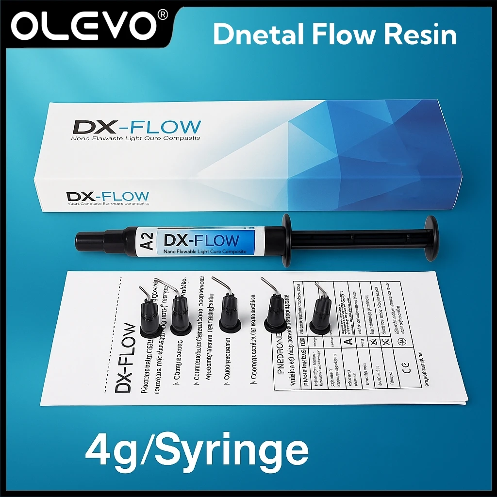 

3g/pc Dental Resin DX Nano Flowable Light Cure Composite Resins High Medium Low Flow A2/A3 Restorative Teeth Filling Materials