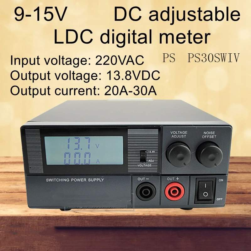 Imagem -02 - Lcd Ham Radio Station Estação Base Rádio Comunicação Fonte de Alimentação 13.8v 30a Ps30swiv 4th Generation