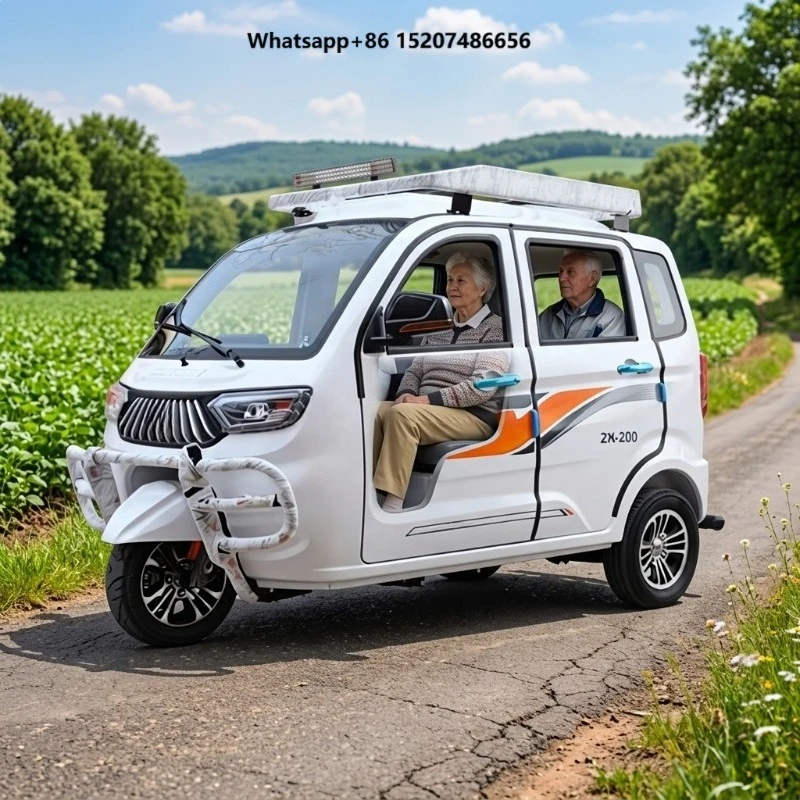 Fully Enclosed Electric Tricycle With Canopy Cargo Bike Adult 3 Wheel Cheap Electric Tricycle for Transportation