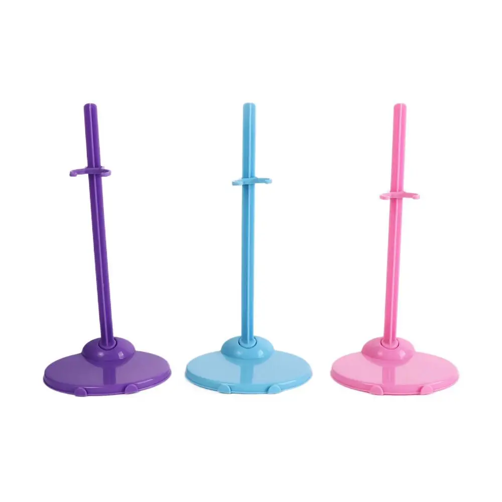 Adorabile supporto per bambola in plastica blu rosa supporto per bambola viola espositore per bambole regalo per bambini