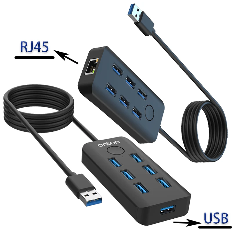 

USB-разветвитель для преобразователя, адаптер, многофункциональная док-станция, Удлинительный кабель, Быстрая сеть Ethernet, подключи и работай, стандартный разветвитель