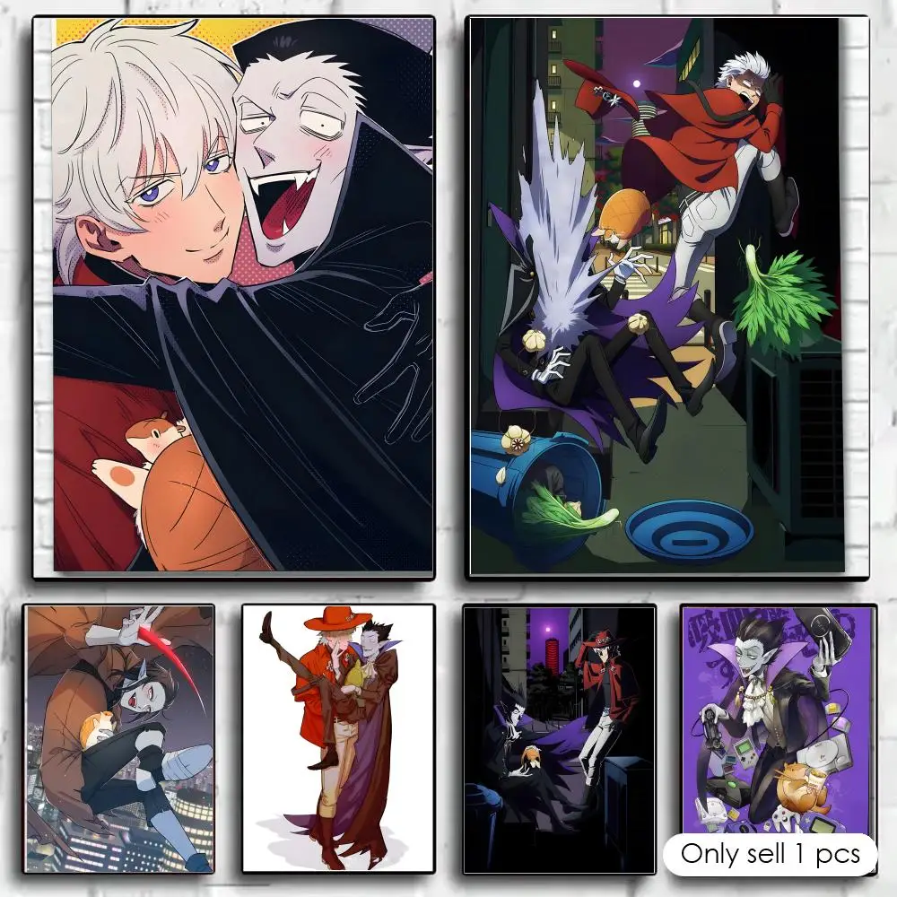 The V-vampire Dies In No Time Poster Self-adhesive Painting With Prints Home Bedroom Living Room Decoration