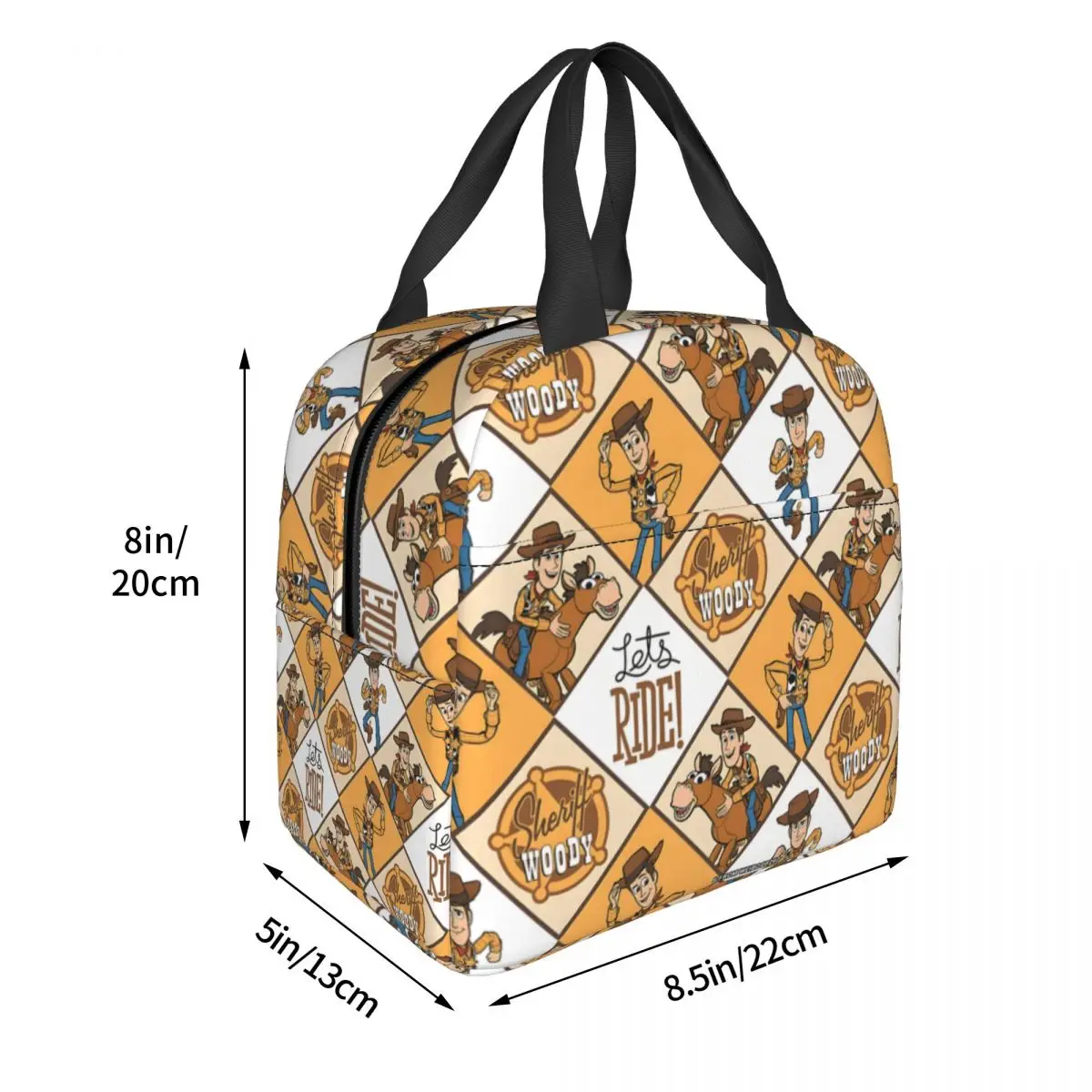 مخصص لعبة من الكارتون قصة معزول علب الاغذية للنساء قابلة لإعادة الاستخدام الحرارية برودة الغداء حقيبة السفر الغذاء نزهة الحاويات حمل الحقائب #4